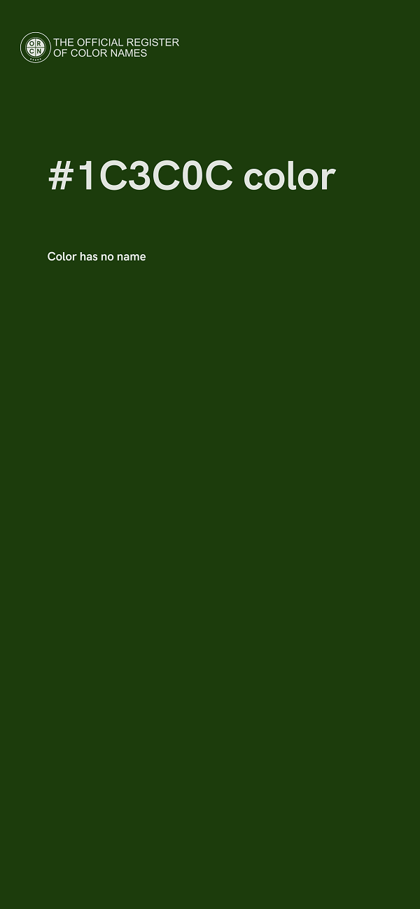 #1C3C0C color image