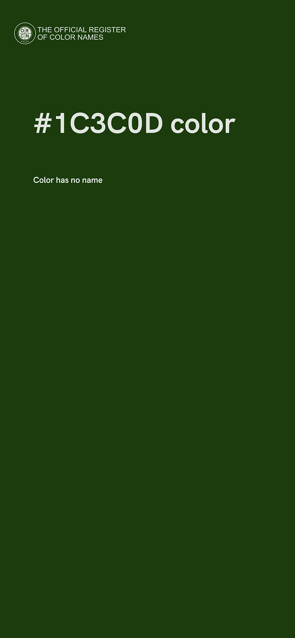 #1C3C0D color image