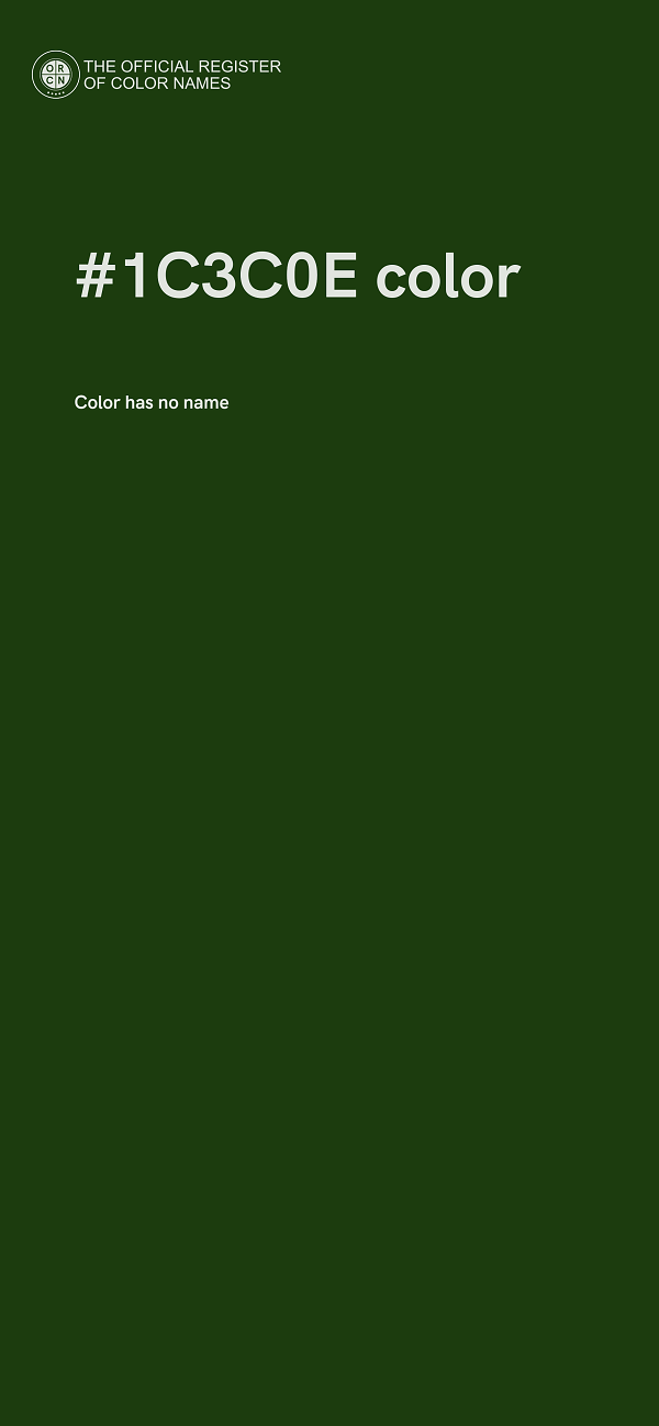 #1C3C0E color image