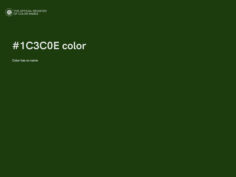 #1C3C0E color image