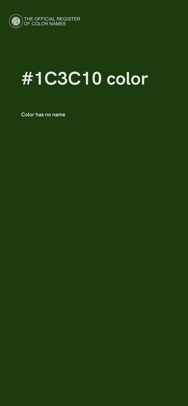 #1C3C10 color image