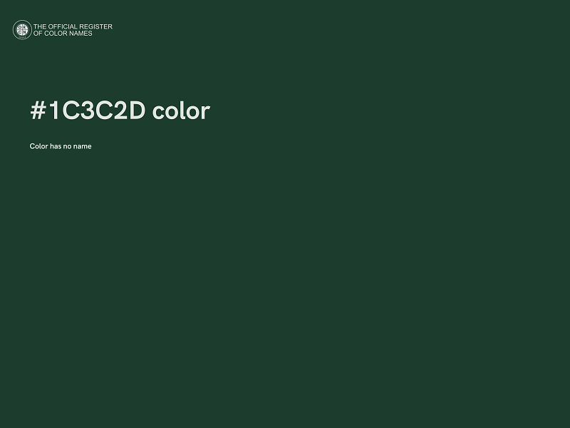 #1C3C2D color image