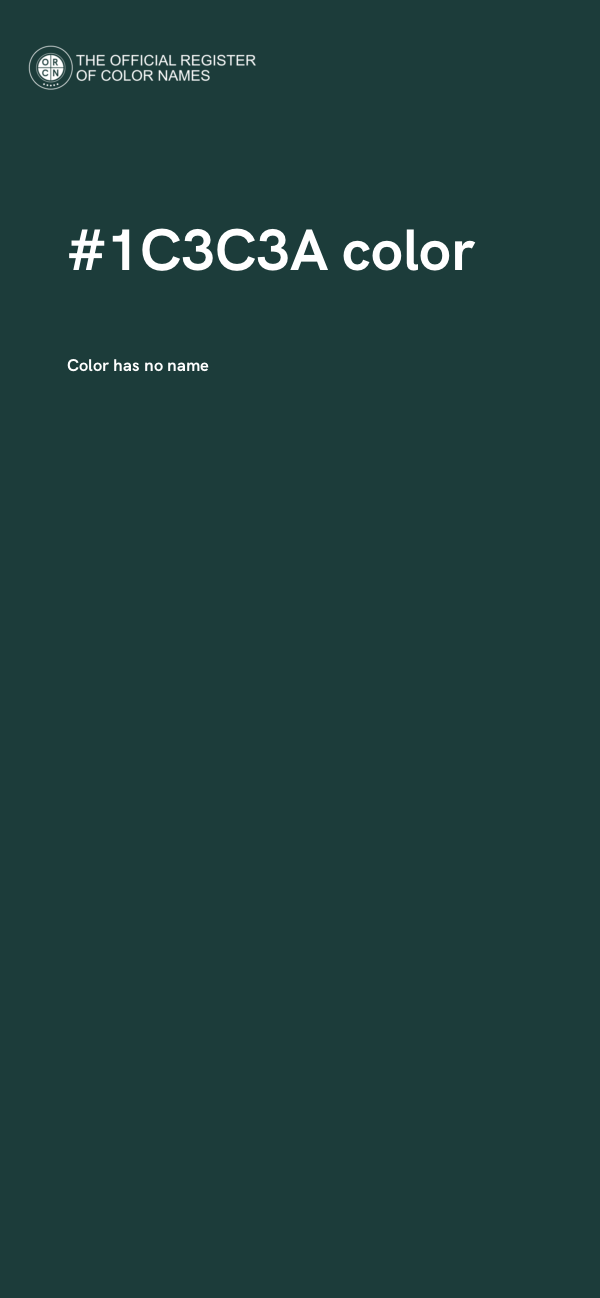 #1C3C3A color image