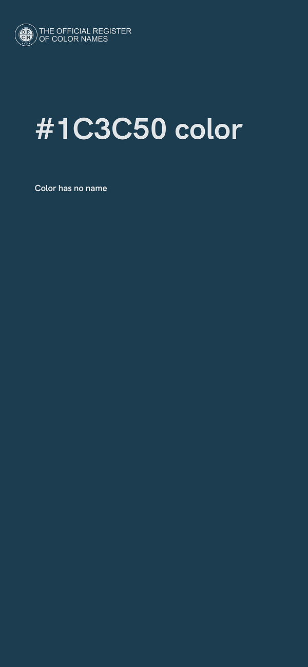 #1C3C50 color image