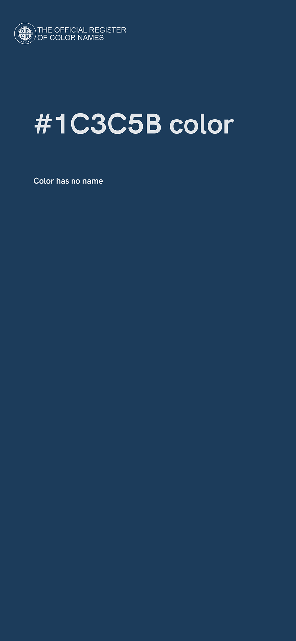 #1C3C5B color image