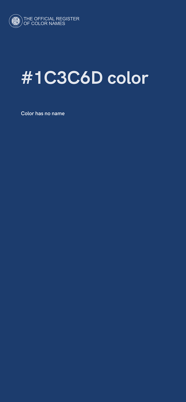 #1C3C6D color image