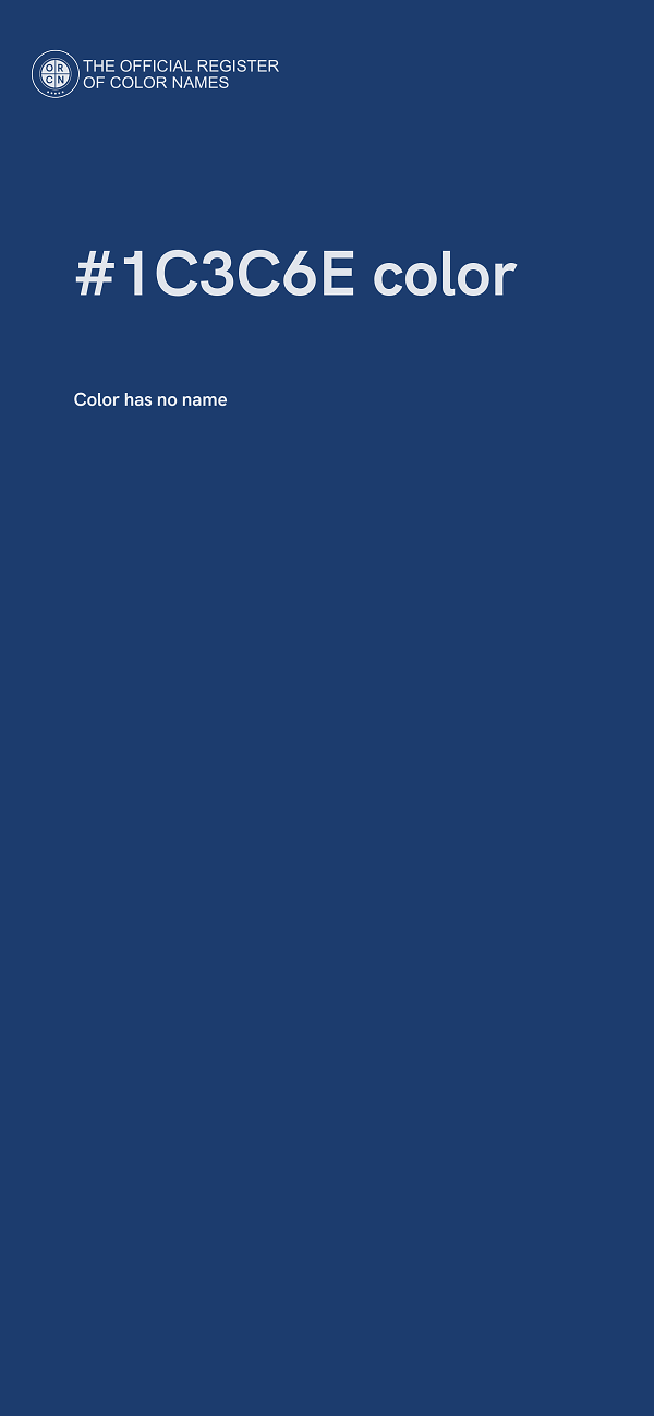 #1C3C6E color image