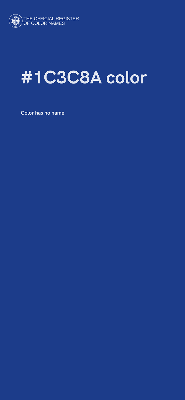 #1C3C8A color image