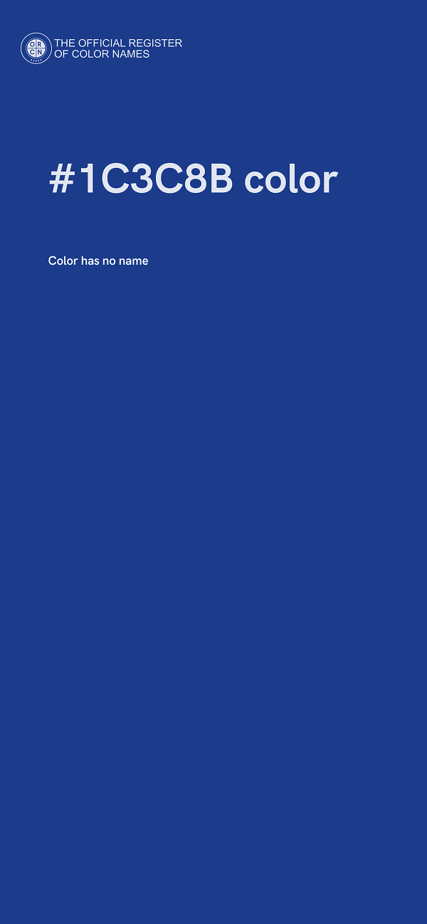 #1C3C8B color image