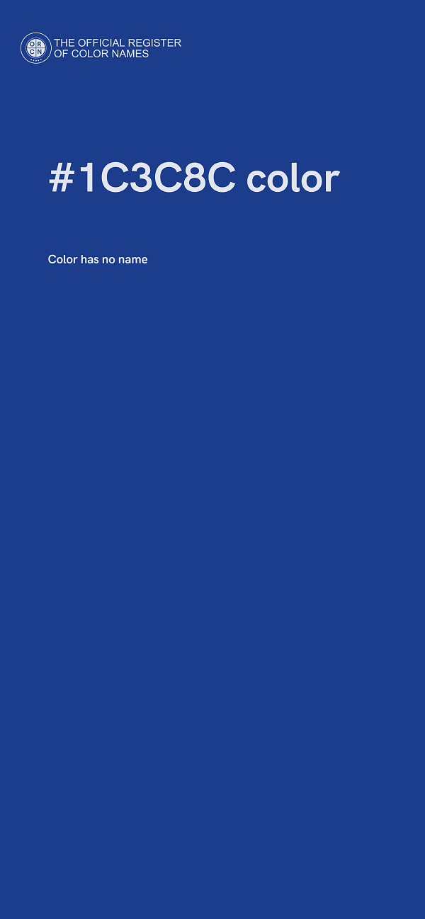 #1C3C8C color image