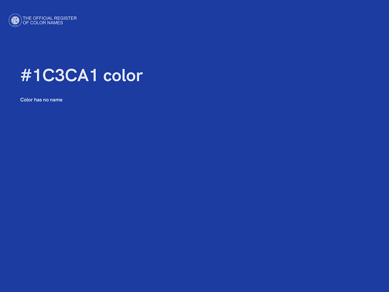 #1C3CA1 color image