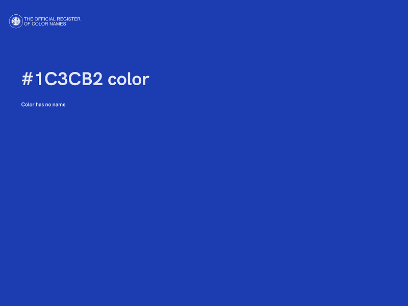 #1C3CB2 color image