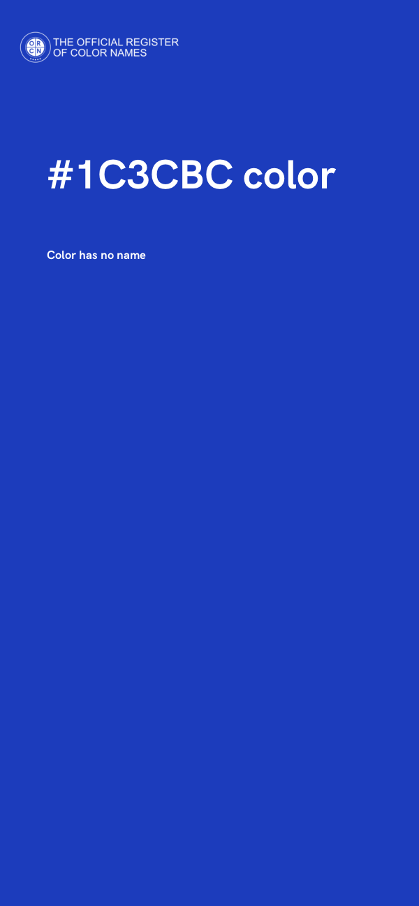 #1C3CBC color image