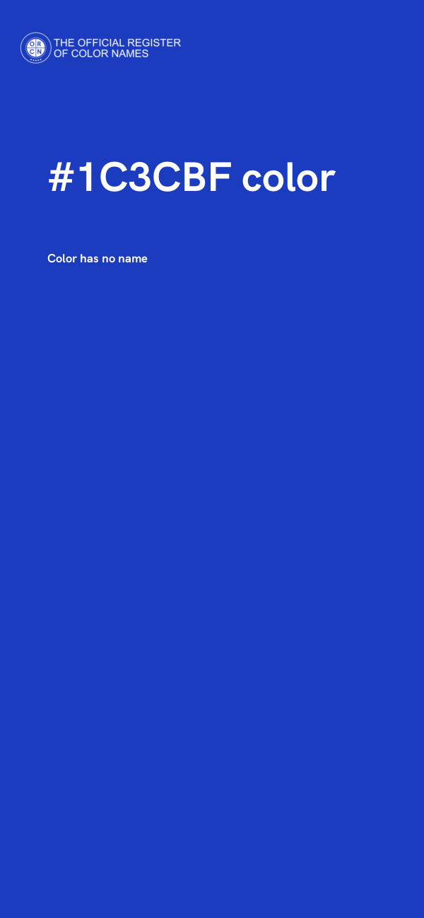 #1C3CBF color image