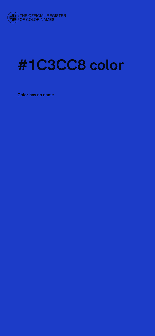 #1C3CC8 color image