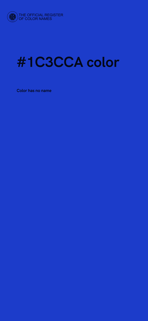 #1C3CCA color image