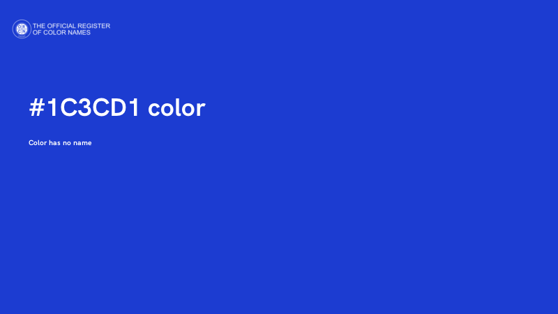 #1C3CD1 color image