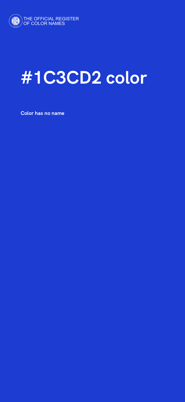 #1C3CD2 color image