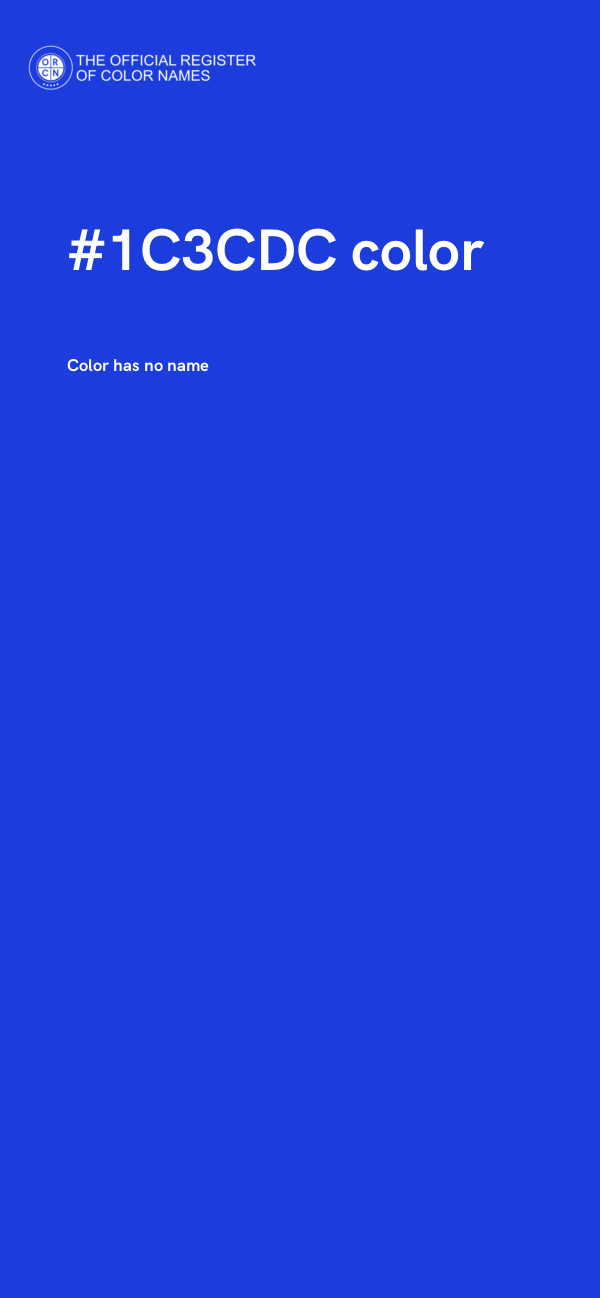 #1C3CDC color image