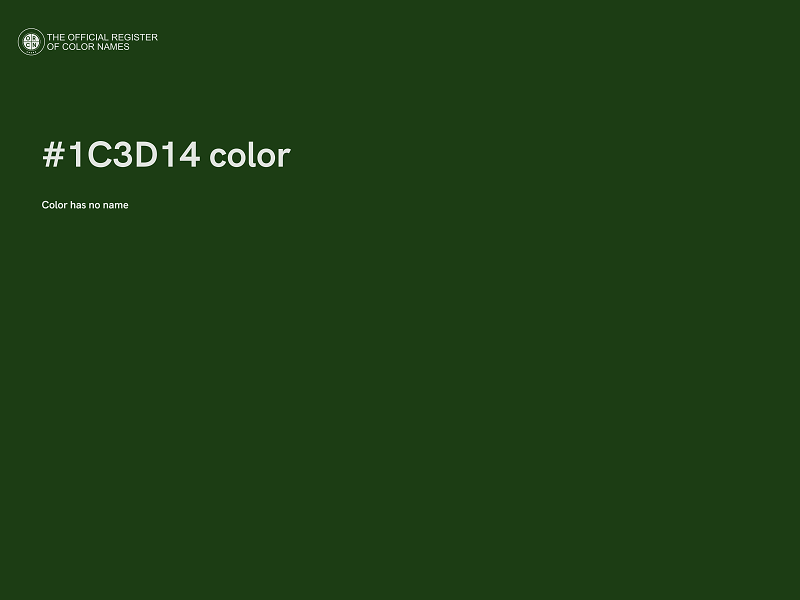 #1C3D14 color image