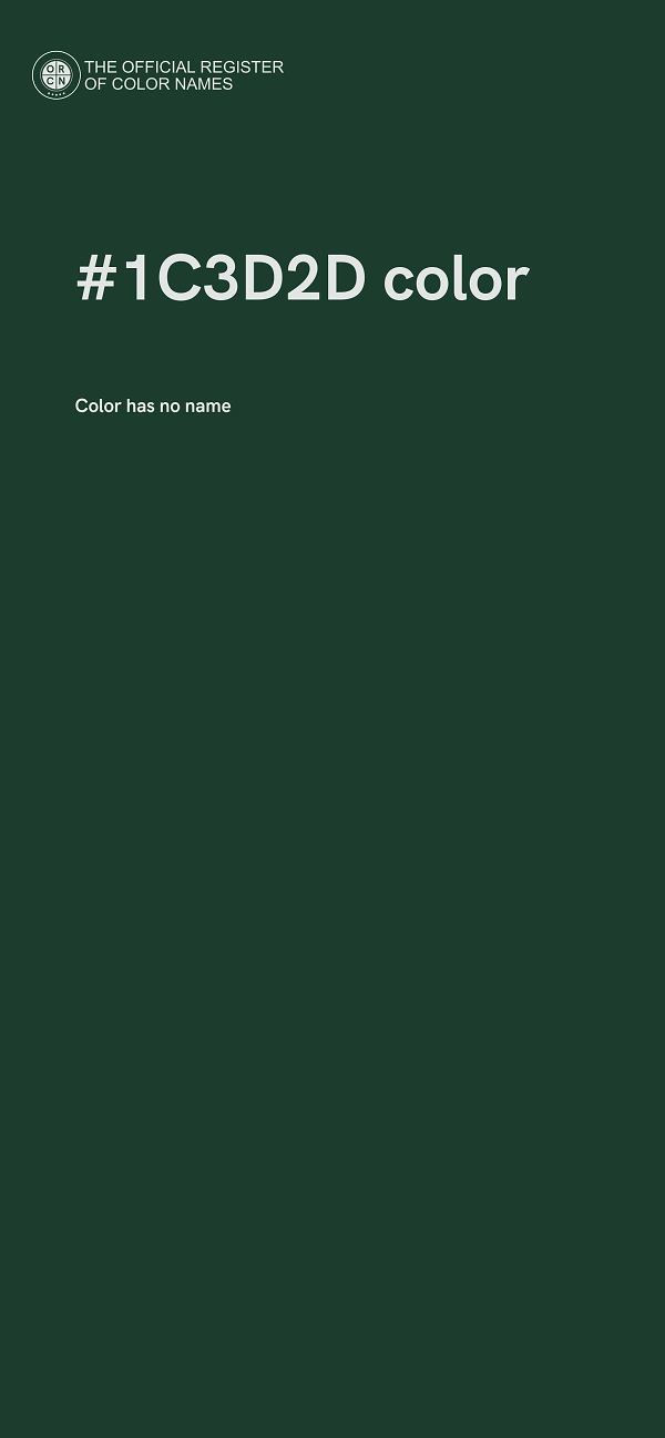 #1C3D2D color image