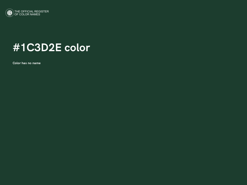 #1C3D2E color image