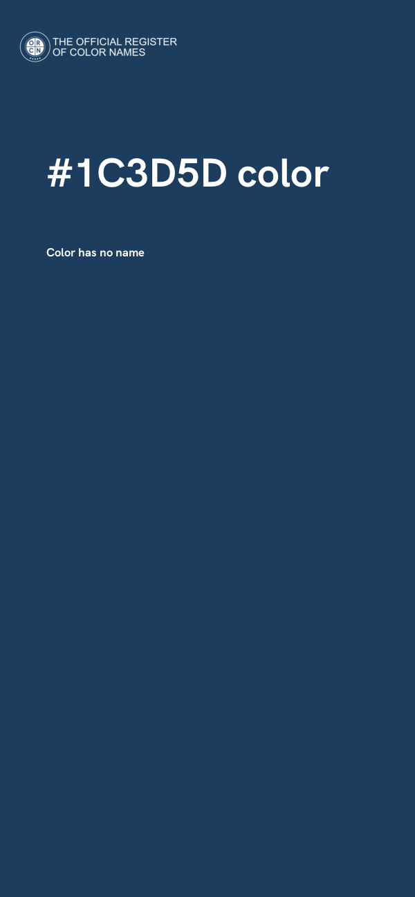 #1C3D5D color image