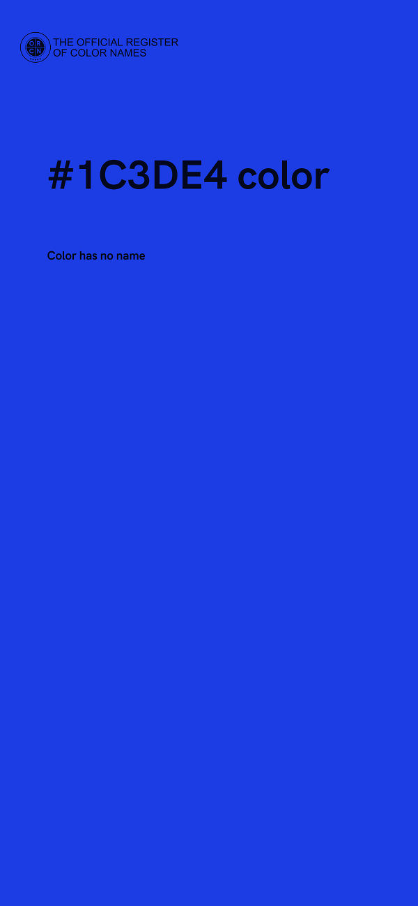 #1C3DE4 color image