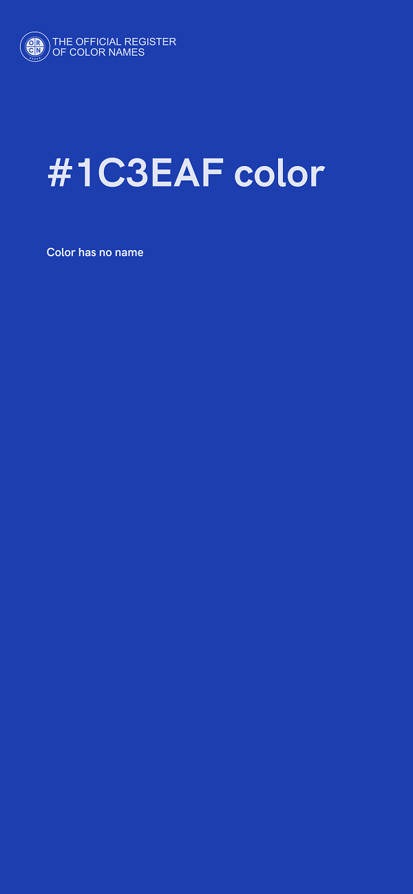 #1C3EAF color image