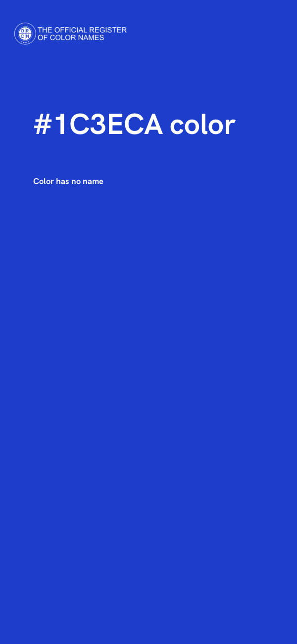 #1C3ECA color image