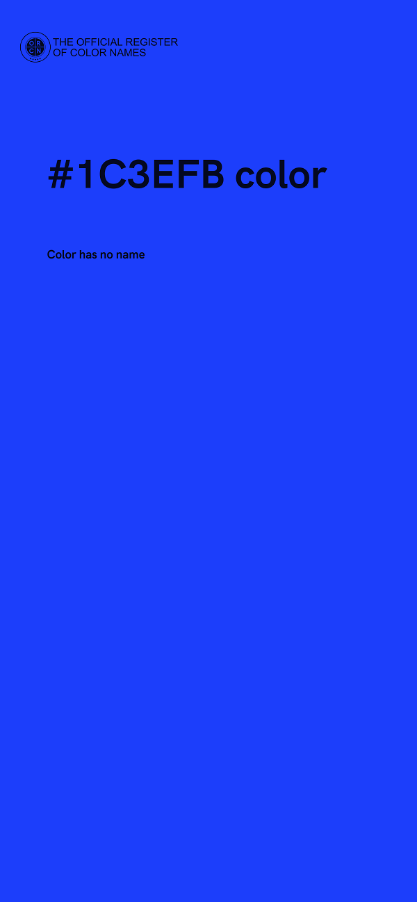 #1C3EFB color image