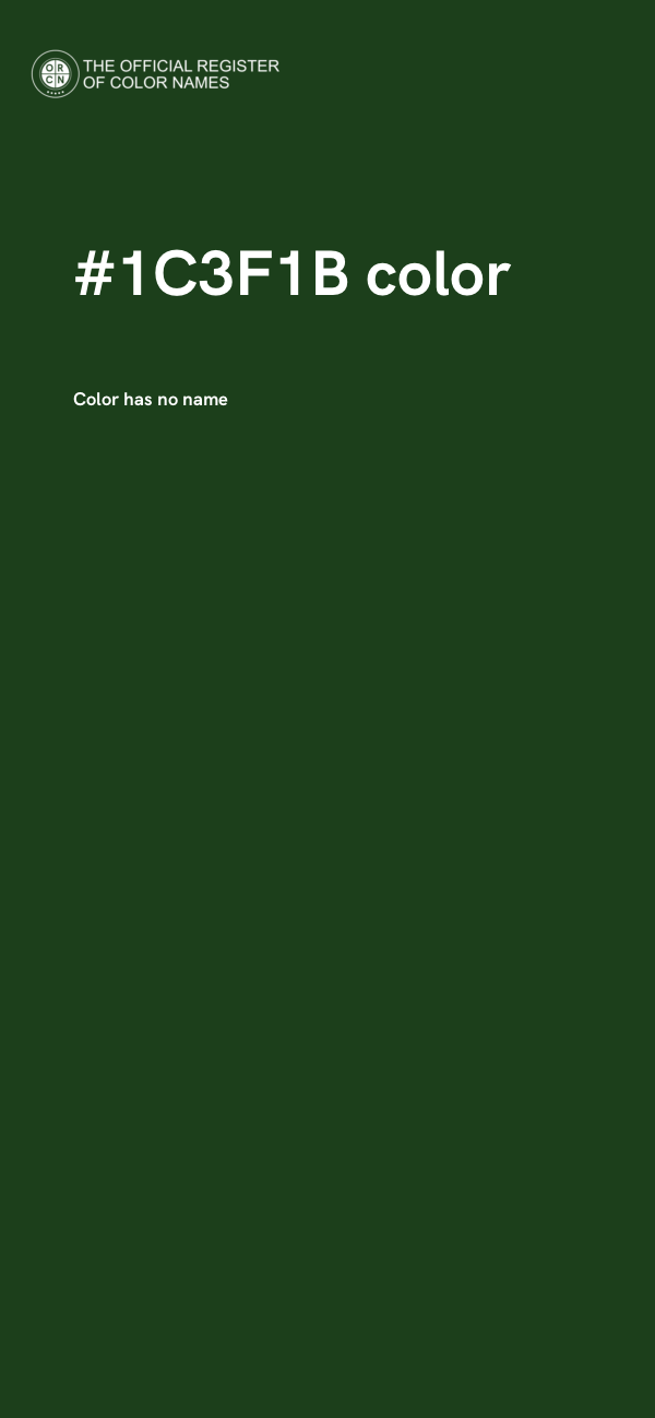 #1C3F1B color image