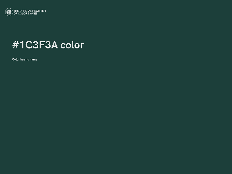#1C3F3A color image
