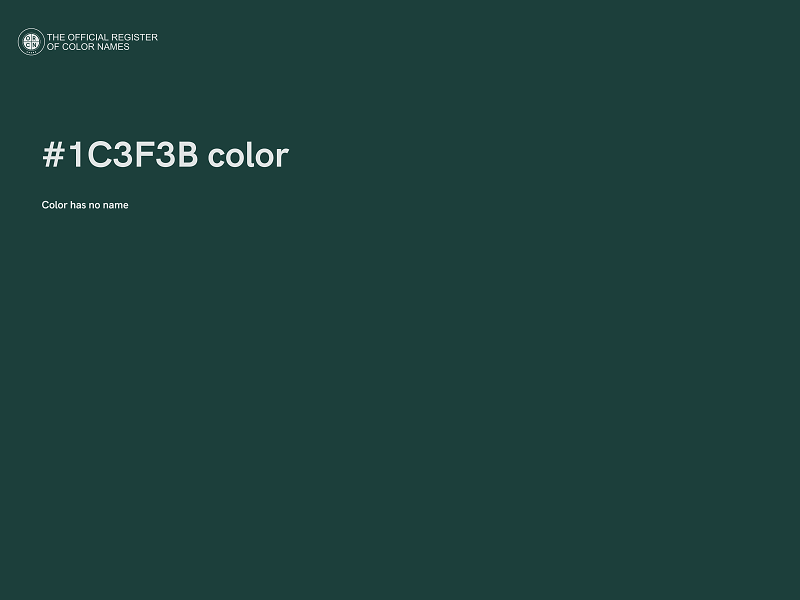 #1C3F3B color image