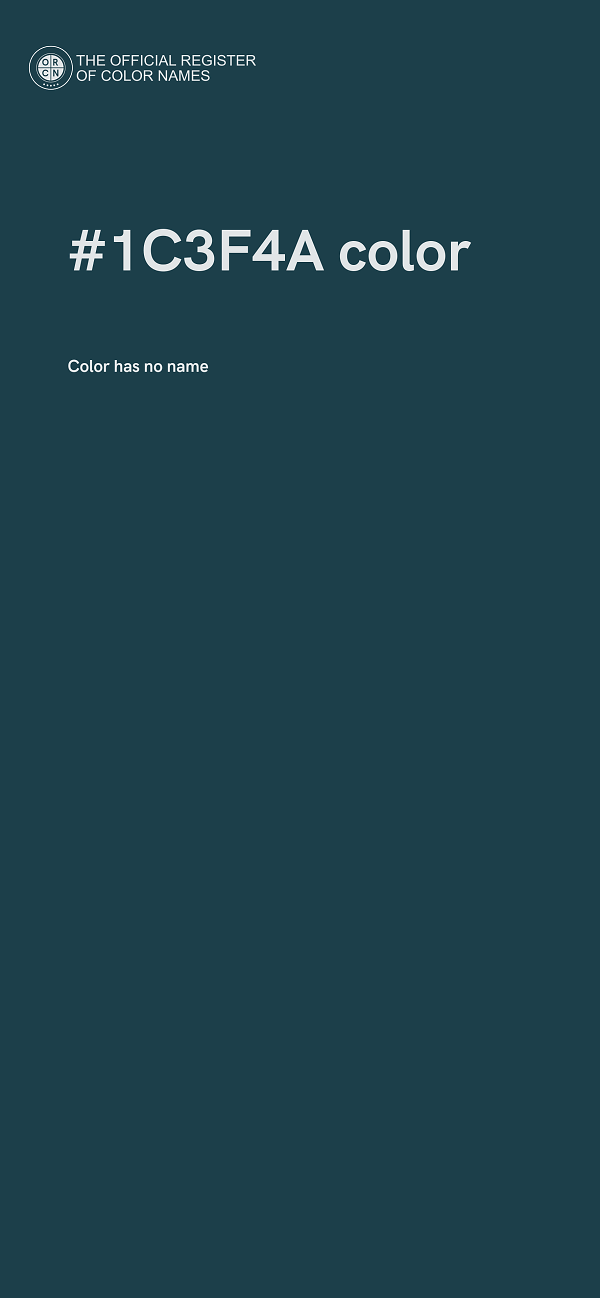 #1C3F4A color image