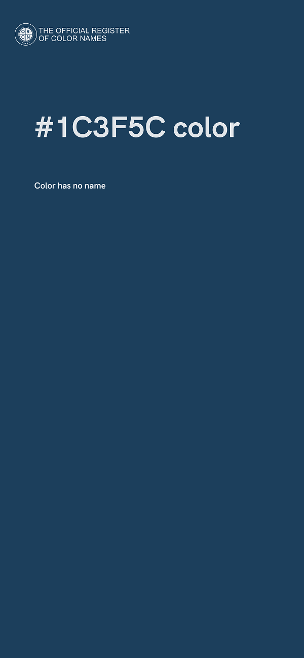#1C3F5C color image