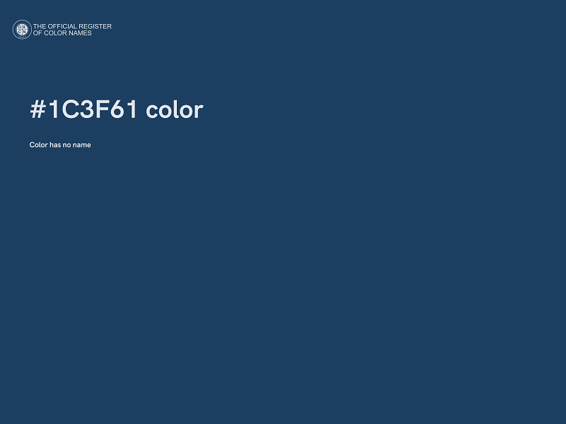 #1C3F61 color image