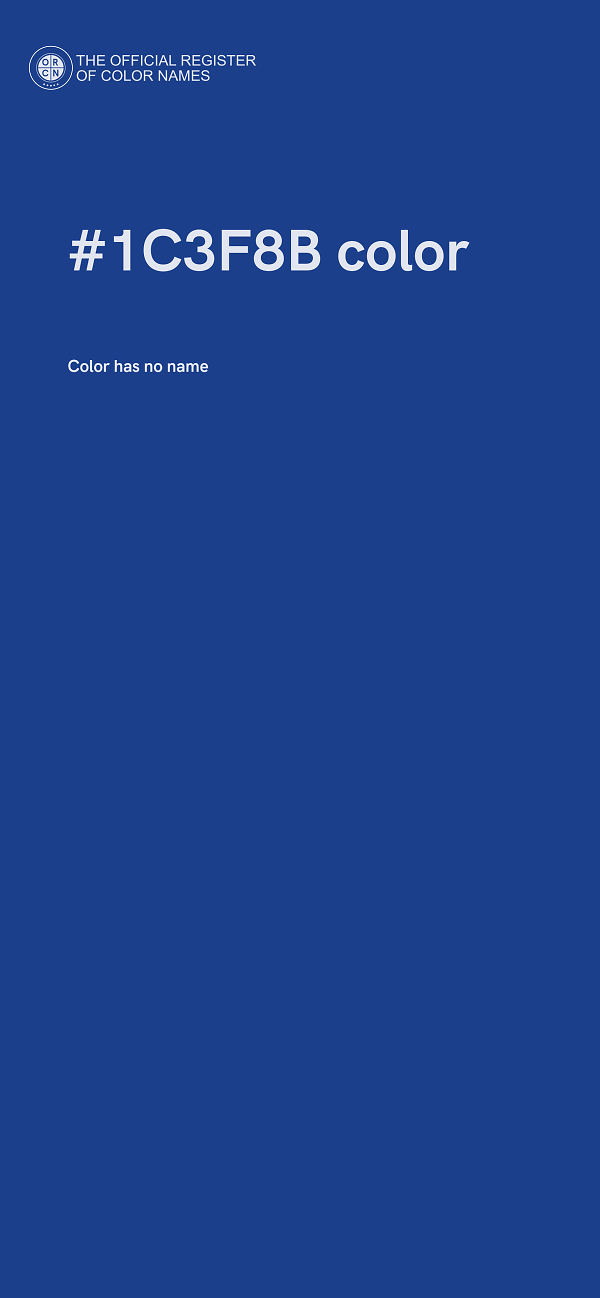 #1C3F8B color image