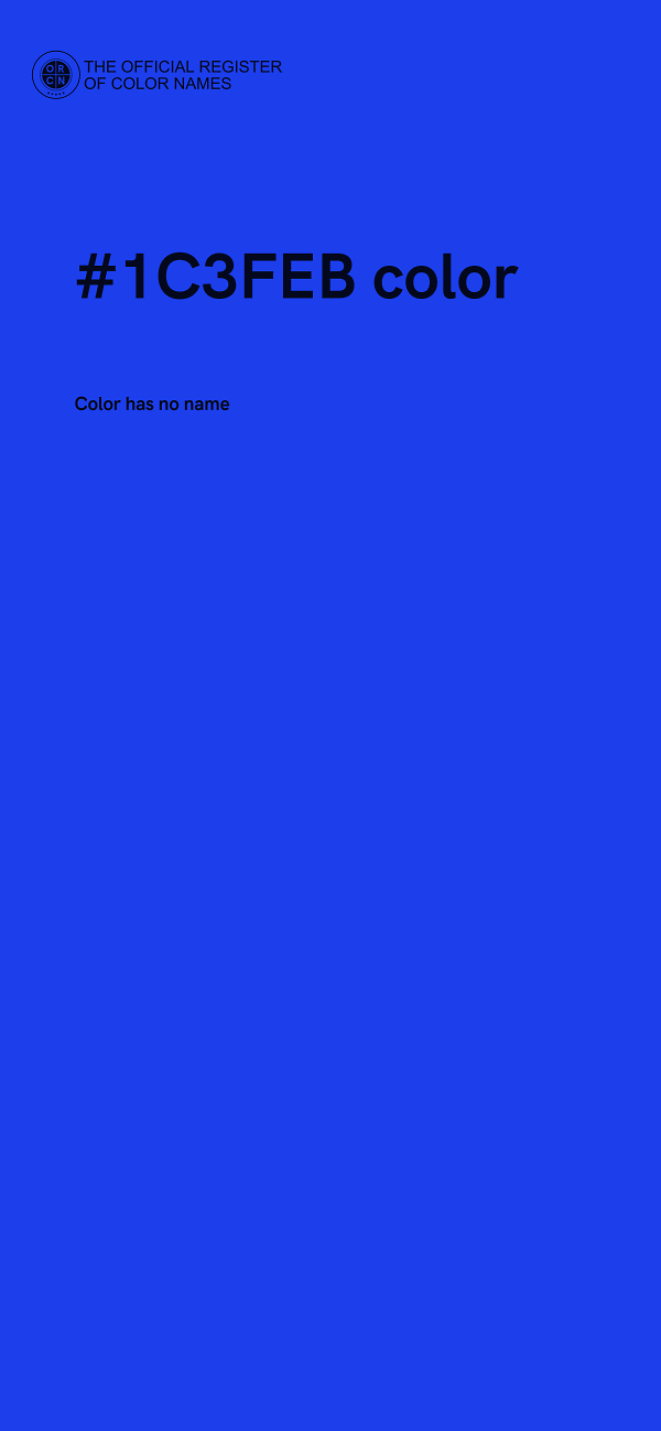 #1C3FEB color image