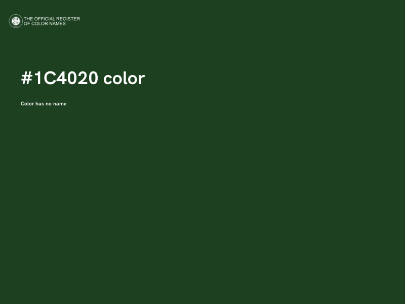 #1C4020 color image