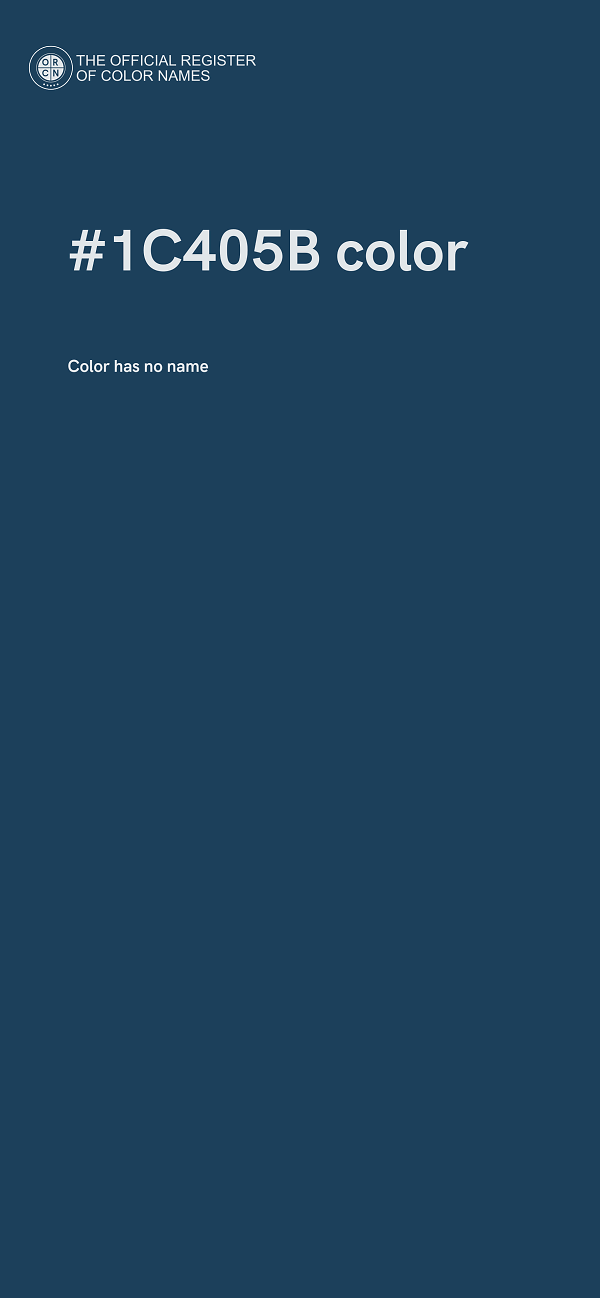#1C405B color image