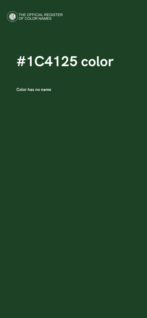 #1C4125 color image