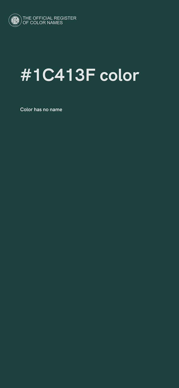 #1C413F color image