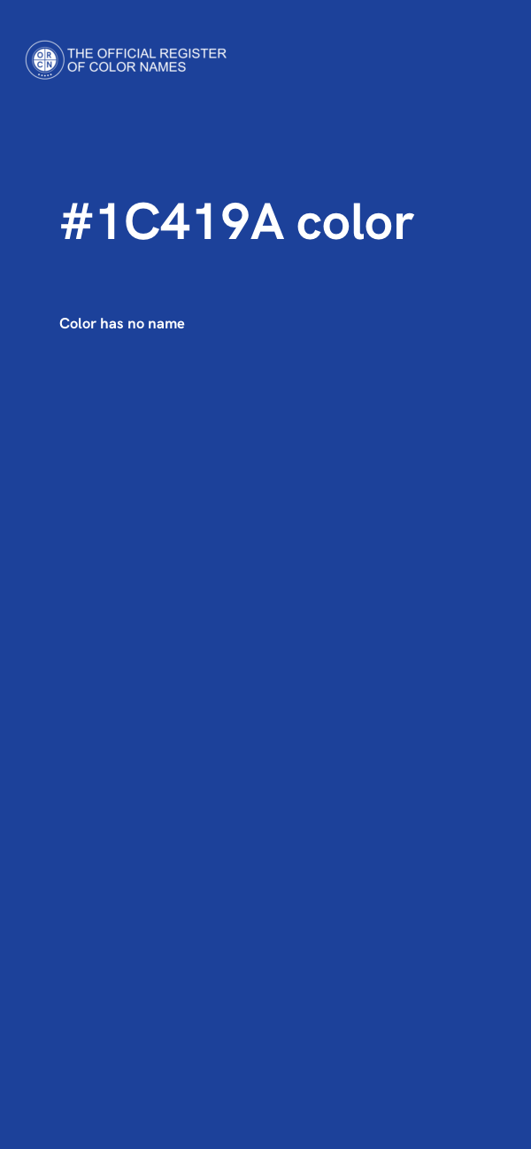 #1C419A color image
