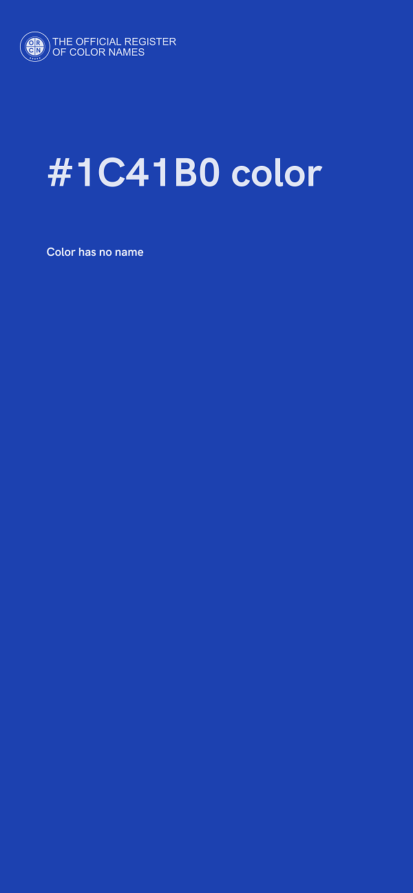 #1C41B0 color image