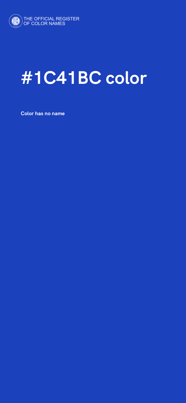 #1C41BC color image