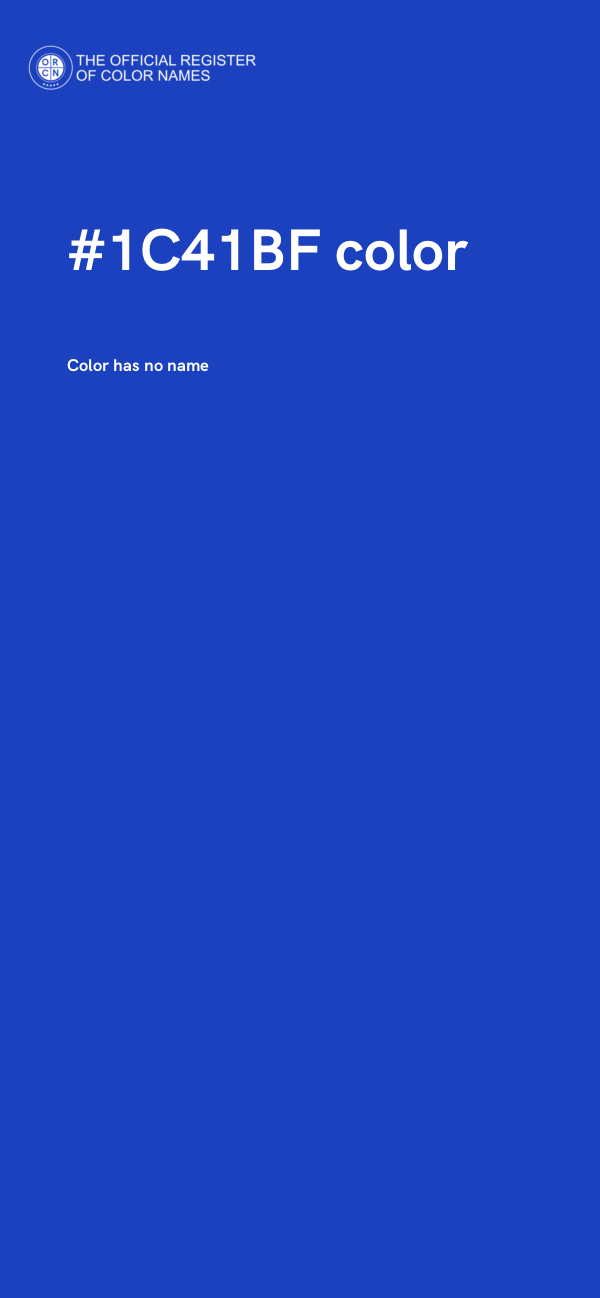 #1C41BF color image