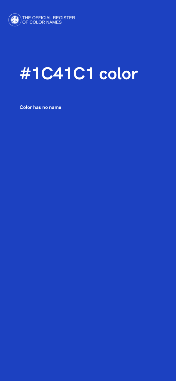 #1C41C1 color image