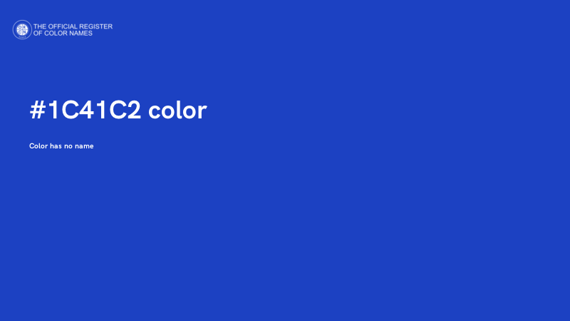 #1C41C2 color image