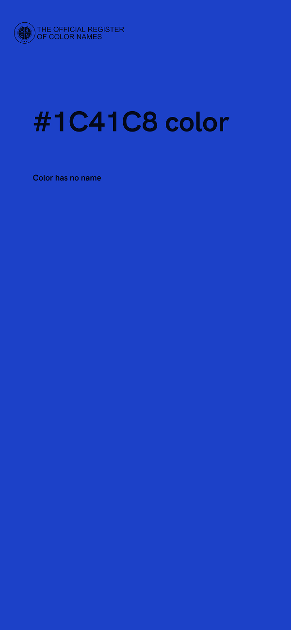 #1C41C8 color image